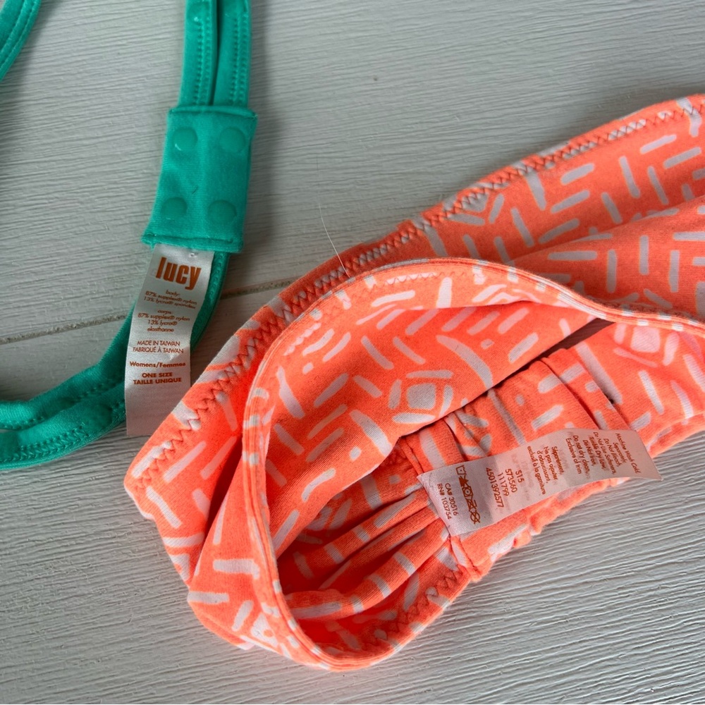 Lucy Headband Set in Black, Green, and Orange - Picture 6 of 7